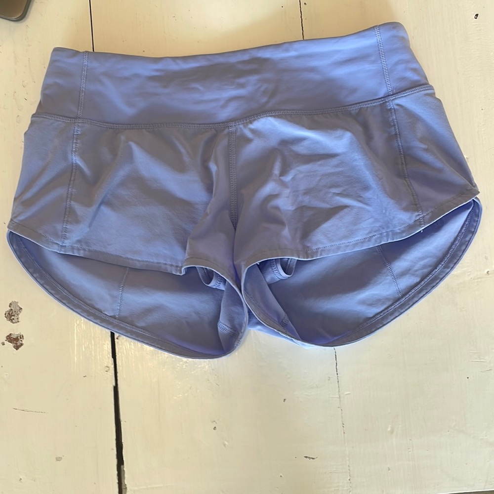 Purple Lululemon Speed Up Shorts